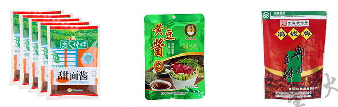 星火酱料包装生产线设备包装样品